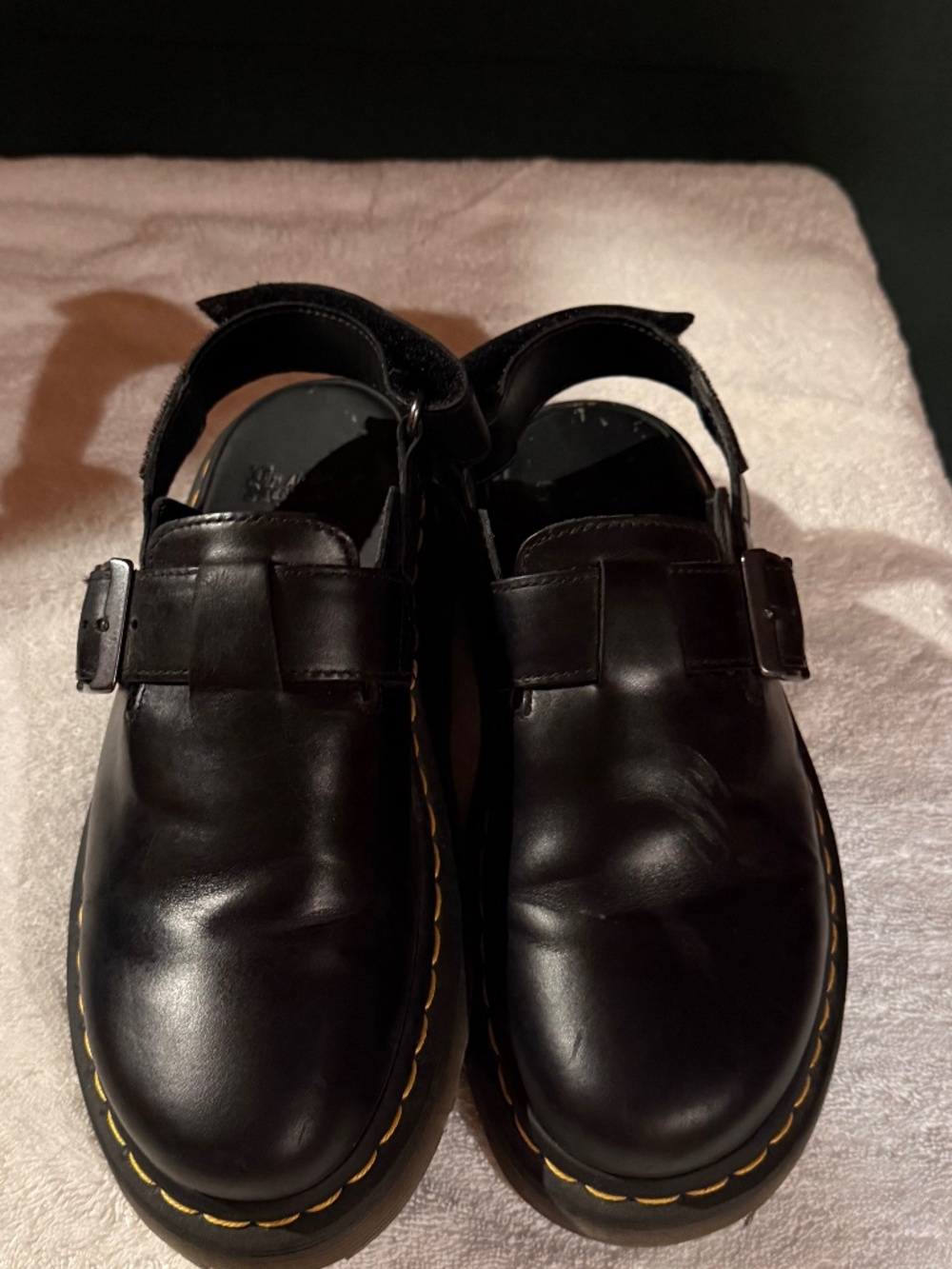 Women's Dr. Martens Jorge II 'Black Leather Comfort Casual Mule - Size 8